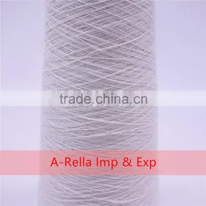 Anti-Pilling,Recycled,Eco-Friendly Feature and Ring Spun Technics Raw White Polyester Yarn 10s/1 thumbnail-5