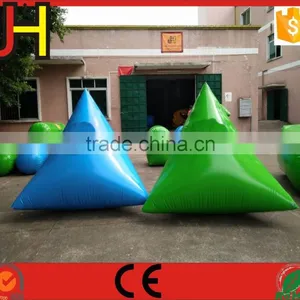 Customized Green&Blue Inflatable Paintball Bunker For Paintball Arena Game thumbnail-4