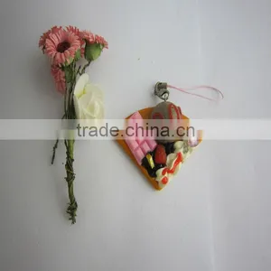 Lifelike Fake Food Fake Pizza Key Chain thumbnail-2