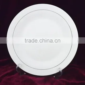Royal Design Porcelain 45pcs Dinner Set Gold Rim Dinnerware, Plate and Bowl thumbnail-4