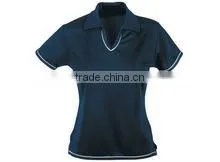Black Color Ladies Polo Shirts thumbnail-1