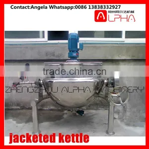 Hot Sale ! Stainless Steel Gas Heating Jacketed Kettle thumbnail-1