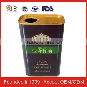 China Square Stainless Steel Olive Oil Can for FDA thumbnail-1