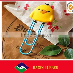 OEM Cute Promotional Silicone Plastic Metal Bookmark Hook thumbnail-1