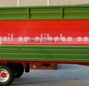 Tractor Hydraulic Farm Tandem Tippping Trailer, Tipping Wagon, Dump Trailer, Dump Wagon 7 Ton, Rear and Side Tipping thumbnail-2