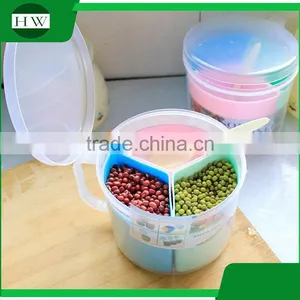 Kitchen Accessories Plastic Seasoning Pot Condiment Container Spice Pots Box Tin Bottle Jar With Spoon thumbnail-1