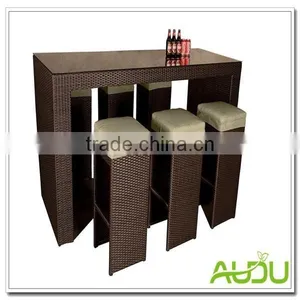 Resort Garden Set,Resort Bar Black Rattan Garden Set thumbnail-1