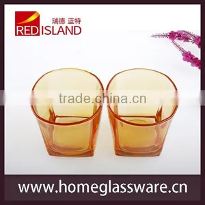 Spray Color Whisky Mini Glass Cup Square Cup thumbnail-5