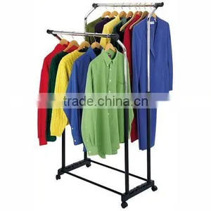 Vivinature Telescoping Dryin Rack, Metal Cloth Rack With Wheels thumbnail-2