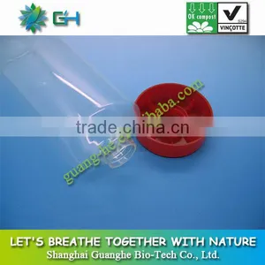 1L 100%biodegradable Transparent Tubular Clearly PLA Bottles With Lid for Cosmetics thumbnail-1