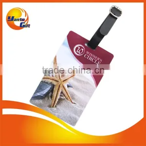 Full Logo Printing Hard PVC Luggage Tag thumbnail-1