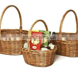 Environmental Handicraft Baskets Small Handle Wicker With Handmade thumbnail-1