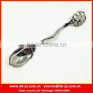 Small Shinny Silver Acorn Stainless Steel Spoon thumbnail-1