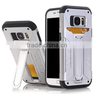 Card Slot Phone Case Bracket Protective Phone Shell TPU + PC Material for IPhone7 / Plus thumbnail-4