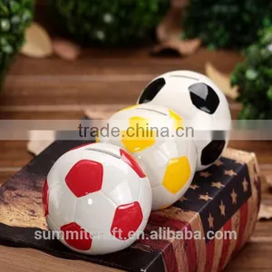 Funny Design Soccer Ball Box Mini Ceramic Money Box thumbnail-5