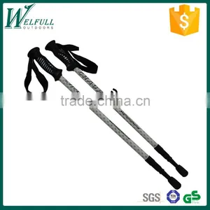 Trekking Stick, 6061 Aluminum, Quick Internal Lock, Anti Shock, 3 Sections SZ15349 thumbnail-1