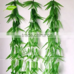 GNW FLV23 New Style Fashion Artificial Ivy Vine Leaves Fake Foliage Flower Garland Plants Home Decoration for Sale thumbnail-3