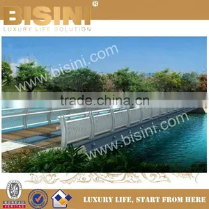 Steel Structure Passenger Foot-bridge, Rhombus Gridding Landscape Pedestrian Bridge, Modernization Foot Bridge L(BF08-Y10016) thumbnail-6