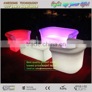 Led Illuminated Loveseat Sofa for Lounge Bar (SF202) thumbnail-6