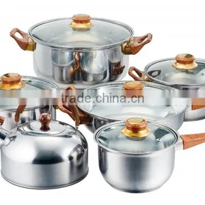 JSD 11PCS Good Quality Stainless Steel Cookware Set thumbnail-2