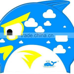 High Quality Shark Swimming Caps Colorful Baby Swim Cap Rubber Swim Cap for Youth thumbnail-1