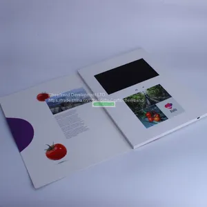 High Resolution 800*480 A5/A4 Size 1500mAh Li-battery 7 Inch TFT LCD Display Screen Video Brochure With 256mb Memory thumbnail-2
