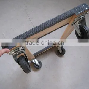 Heavy Duty Capet Moving Wood Furniture Dolly, Tool Cart, Garden Cart thumbnail-2