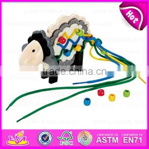 2016 New Design Kids Wooden Beads Threading Toy,fashion Baby Wooden Beads Threading Toy,diy Beads Threading Toy W11E046 thumbnail-1