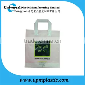 Customized Flexo Printing 200mu Flexi Loop Handle Plastic Bag for Shopping thumbnail-1