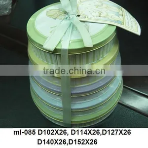 D152*26mm Round Tin Box Sets for Cosmetic With 5 Different Size thumbnail-2