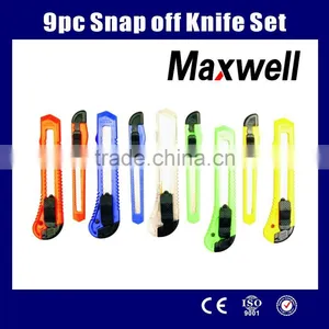 9pc Snap off Knife Set thumbnail-1