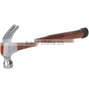 Red Wooden Handle Claw Hammer thumbnail-1