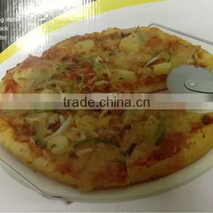 15"Jumbo Pizza Baking Stone Set With Pizza Cutter thumbnail-1