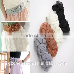 Chiffon Flower for Elastic Belt thumbnail-1