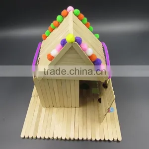Colorful DIY Toys Craft Wooden Ice Cream Sticks thumbnail-1