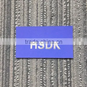 2017 Customized Logo Hot Stamping Paper Hang Tags With Embossed Technology thumbnail-1