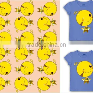 Customized Beautiful Bee Logo Heat Transfer Paper for T-shirt thumbnail-1