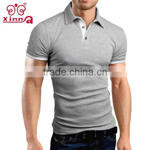 Men Fashion Design Slim Fit Contrast Bulk Polo Shirts thumbnail-1