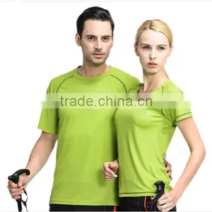 2016 Running Wear Dry Fit Tshirt 100% Polyester Honeycomb Mesh Women and Men Shirt thumbnail-1