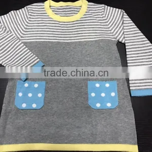 Custom Factory Directly Girls Stylish Knitted Pullover Sweater 2017, Sweater Pullover Dress (BKN28) thumbnail-1