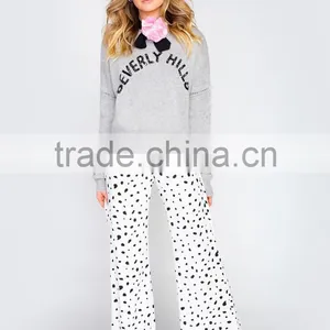 Women Grey Fashion Cashmere Pullover With Flower Neck thumbnail-4