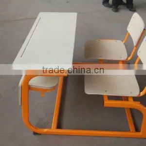 2016 New Modern Design Hot Selling Double Plywood Connected School Set thumbnail-4