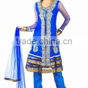 Ladies Churidar Suits thumbnail-1