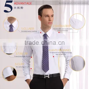 2015 Latest Men's Long Sleeve Business Shirt of Stirp (DSHM016) thumbnail-3