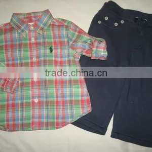 New Fashion Polo Baby Boy Shirt and Top Pants High Quality thumbnail-1