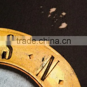 Intentional Holes Throughout Raw Cut Hem Crop T-shirts thumbnail-5