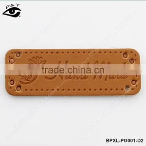 Sewing Accessories Rectangle Shape Handmade PU Leather Labels for Jeans DIY Bags Handbag Purse thumbnail-1