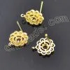 Metal Flower Ear Stud Wholesale From China Beads Factory thumbnail-1