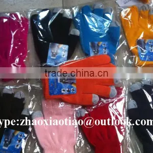 Wholesale Conductive Touch Fingertips Glove/ Knitted Touchscreen Gloves thumbnail-1
