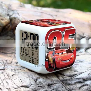 2015 Hot Cars LED Digital Clock Cars Desk Clock, Cars Alarm Clock,Cars LED Clock thumbnail-1